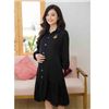 Bán Đầm bầu thêu quả dứa Emum (đen)