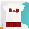 Bán Bộ cộc tay La Pomme in hình cún tai dài SS152