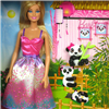 Bán Búp bê Barbie & Panda BCH55