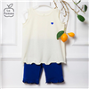 Bán Bộ ba lỗ bé gái bèo tim La Pomme SS113 (vàng)