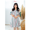Bán Đầm bầu xẻ vai xếp ly ngực Emum