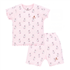 Bán Bộ bé gái cộc tay cài vai Lullaby NH603P (hồng in thỏ)