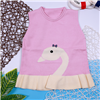 Bán Áo gile len in hình thỏ, thiên nga (1-5T)